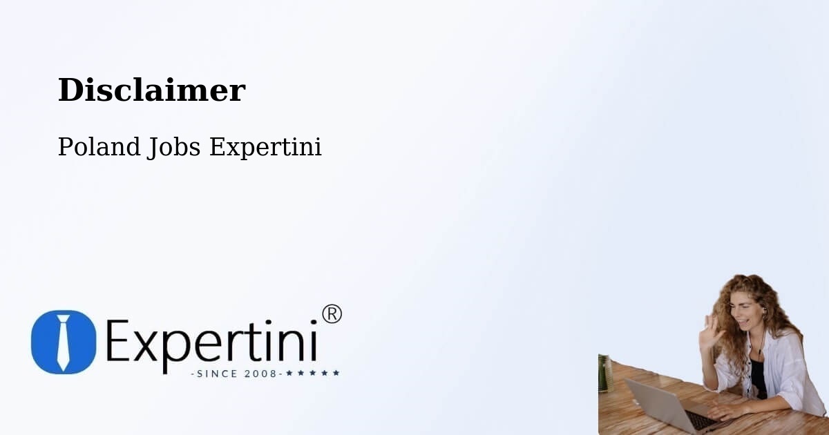 Disclaimer – Kraków - Poland Jobs Expertini
